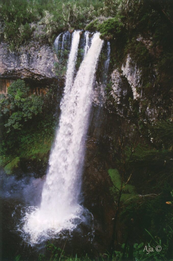 Aberdares Chania waterfall 1998